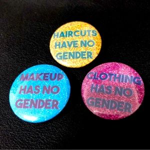 Gender Rebel Feminist Pins